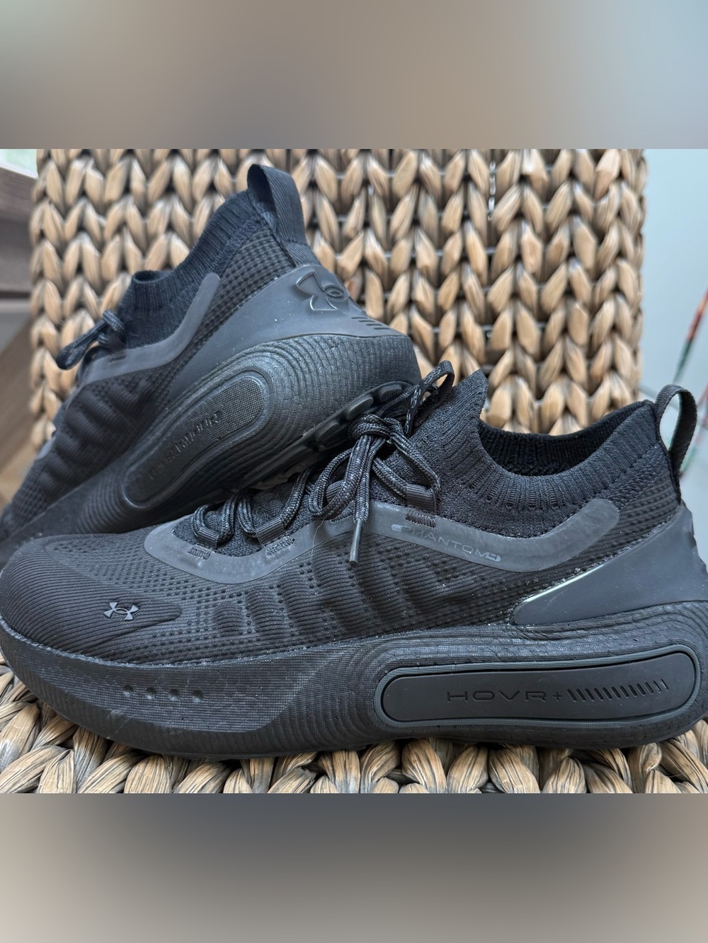 Under Armour Black Phantom RN Knit Running Shoes